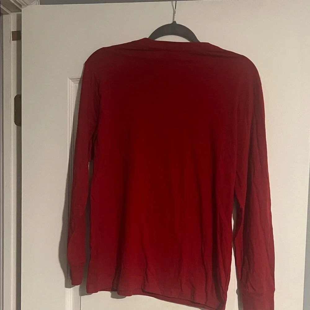 Ralph Lauren Men's Graphic Red Long Sleeve Tee